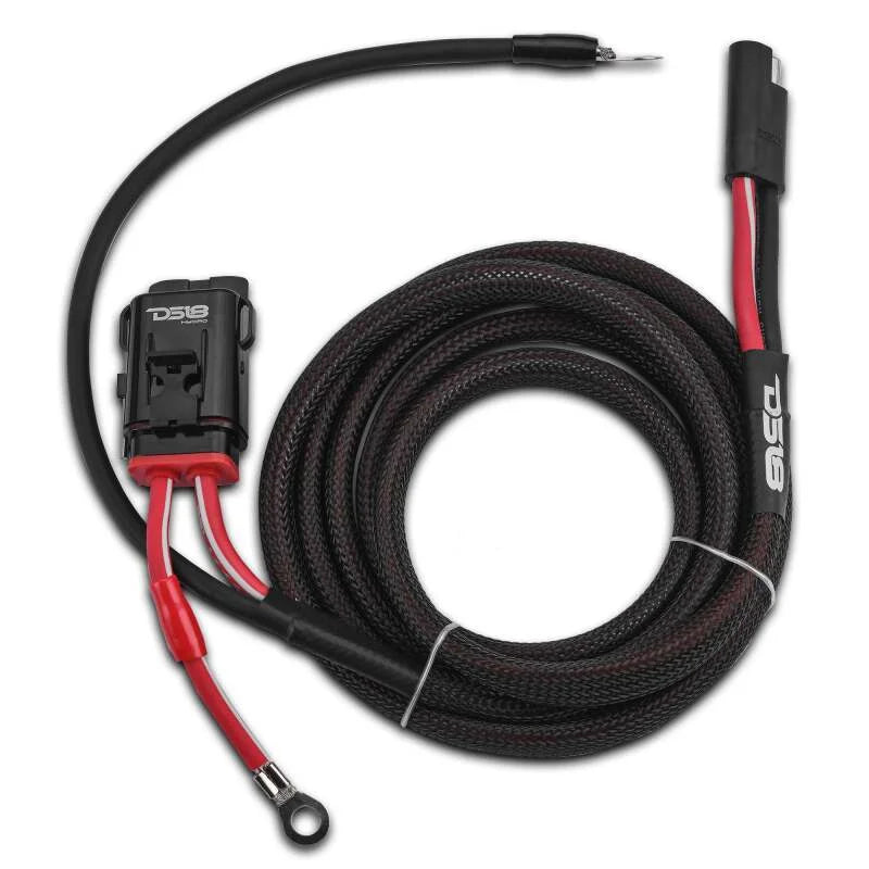 DS18 8-GA Water Resistant Fuse Holder 8 Ft of Power and Ground Wires 2 Door UTV - Side View
