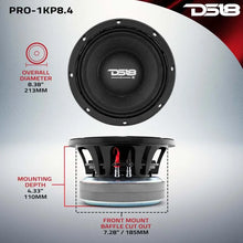 Load image into Gallery viewer, DS18 8in 1000 Watts RMS 4 ohm Mid-Bass Loudspeaker - Additional View 6