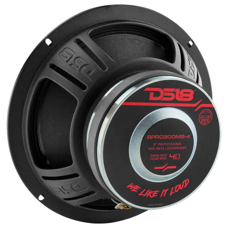 DS18 8in 150 Watts RMS 4 ohm Mid-Bass Loudspeaker - Installation View