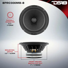 Load image into Gallery viewer, DS18 8in 150 Watts RMS 4 ohm Mid-Bass Loudspeaker - Additional View 7