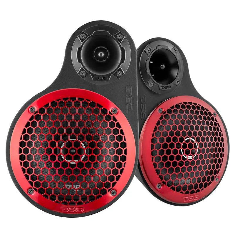 DS18 8in 2-Way Speaker Pods Fits 2x 8in Speakers 2x 3.78in Tweeters Speakers Not Included - Additional View 5