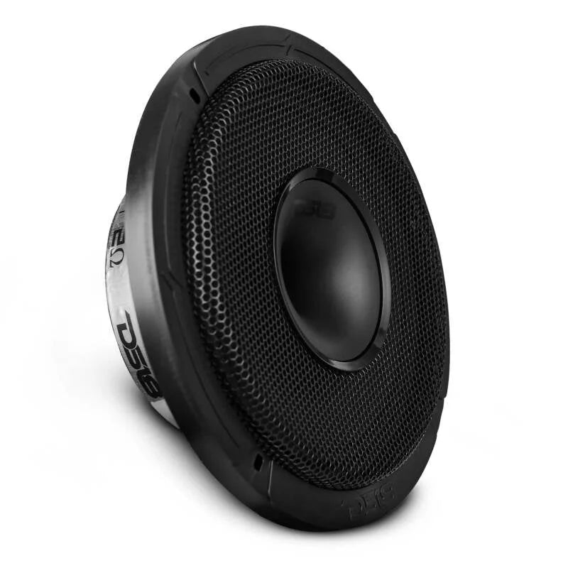 DS18 8in 200 Watts RMS 2 ohm Mid-Range Loudspeaker Shallow Grill Included - Main Product View