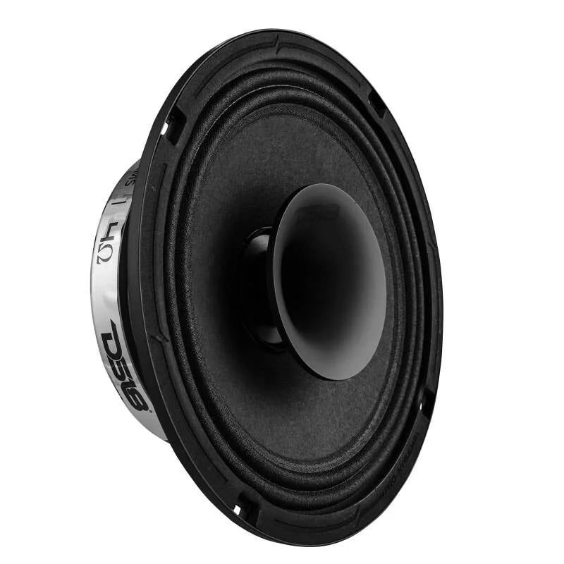 DS18 8in 200 Watts RMS 4 ohm Mid-Range Loudspeaker Shallow Grill Included - Main Product View