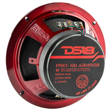 Load image into Gallery viewer, DS18 8in 275 Watts RMS 4 ohm Mid-Range Loudspeaker RGB Bullet Loudspeaker - Back View