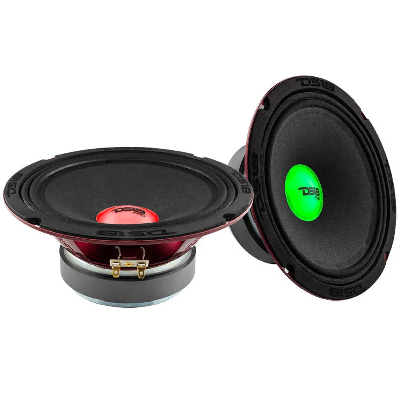 DS18 8in 275 Watts RMS 4 ohm Mid-Range Loudspeaker w/ RGB Dust Cap - Main Product View