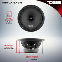 Load image into Gallery viewer, DS18 8in 350 Watts RMS 4 ohm Neodymium and Ferrite Magnet Bullet Mid-Range Loudspeaker - Additional View 5