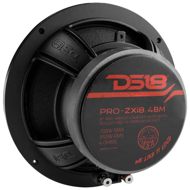 DS18 8in 350 Watts RMS 4 ohm Neodymium and Ferrite Magnet Bullet Mid-Range Loudspeaker - Additional View 6