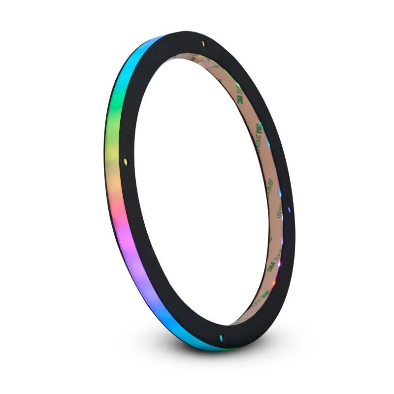 DS18 8in Digital LED Speaker Ring w/ Digital LED lights 1/2in Spacer Depth - Back View