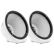 Load image into Gallery viewer, DS18 8in Marine And Powersports Universal Flat Mount Speaker Pod RGB LED Lights- Carbon Fiber