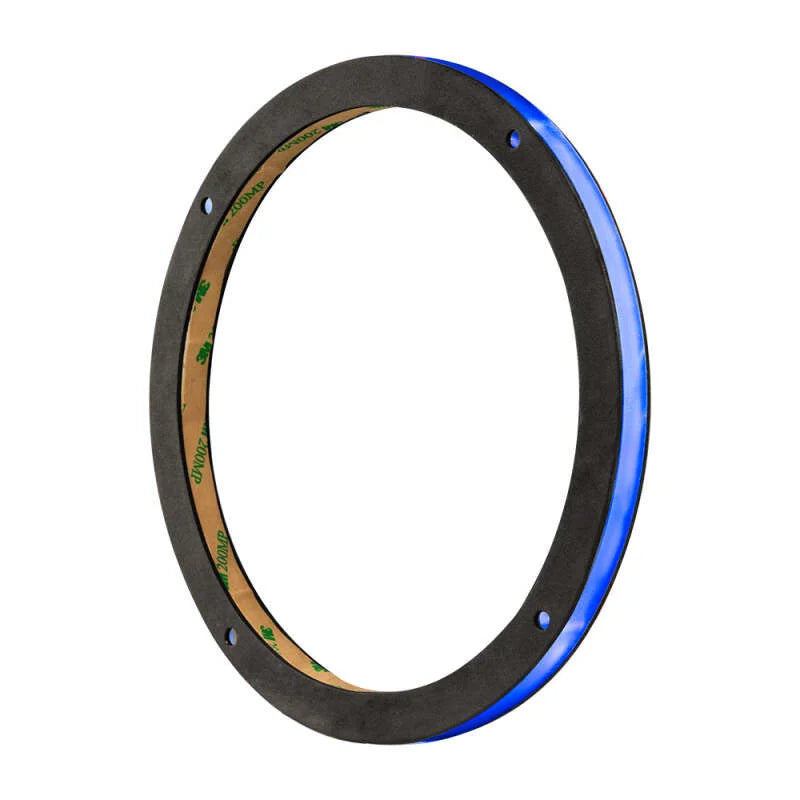 DS18 8in Speaker And Subwoofer Ring w/ RGB LED Lights - Side View