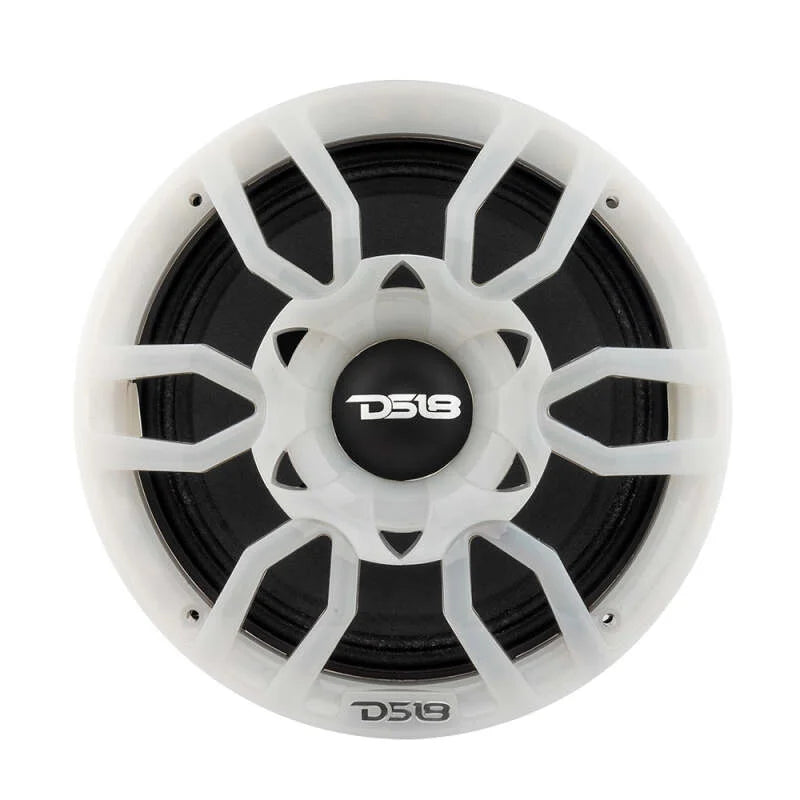 DS18 8in Speaker Grill w/ RGB LED Lights - Main Product View