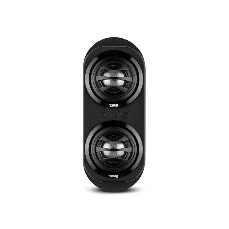 DS18 A Pillar Pod Fits 2x 2.25in Tweeters Adaptor Compact - Installation View