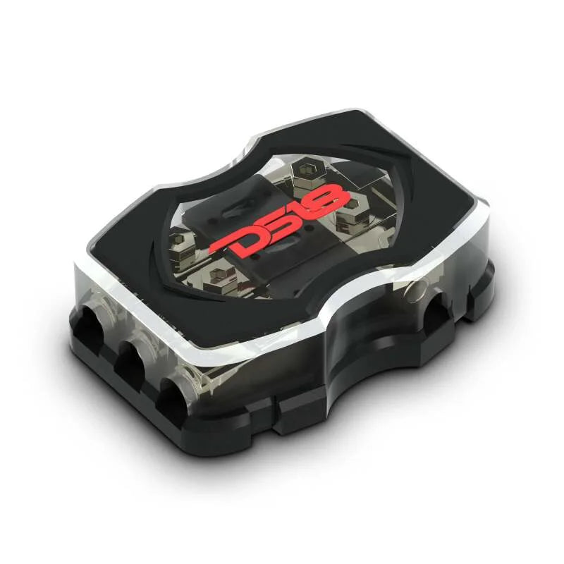 DS18 ANL Distribution 1X0-GA In 3X4-GA Out 3 x 150A Fuse Included - Side View