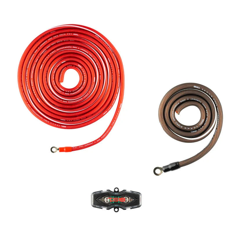 DS18 Amplifier Installation Kit 4-GA OFC 100% Copper - Additional View 5