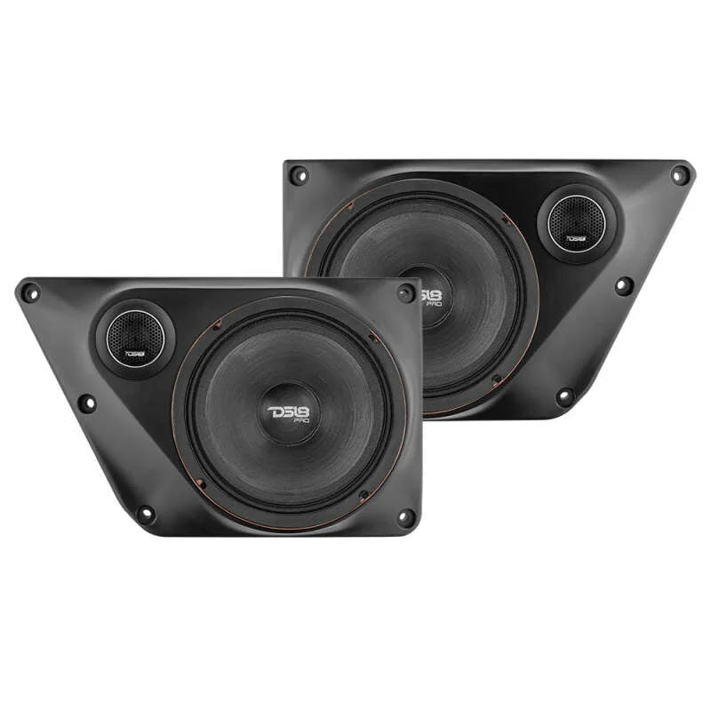 DS18 Back Door Panels Fits Most 2x 6.5in Speakers 2x 2.3in Cut Out Tweeters Speaker Not Included fits 2021-2025 Ford Bronco