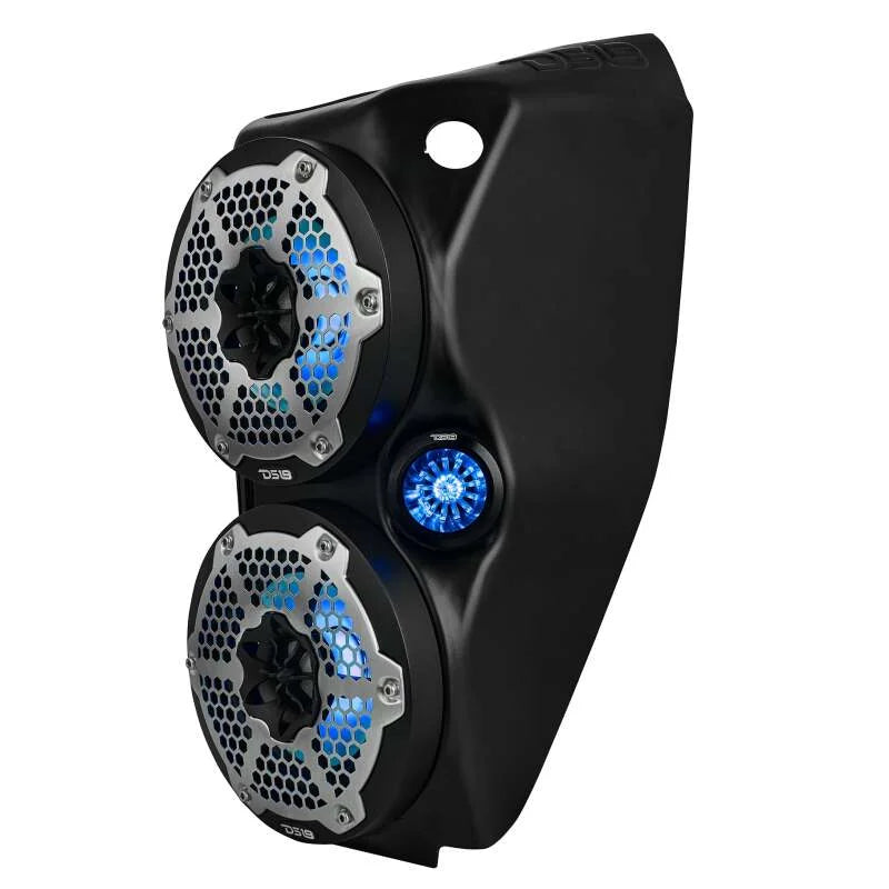 DS18 Center Console Enclosure 2x 6in & 2x 2.28in Speakers (Not Included) fits 2015+ Polaris Slingshot - Additional View 11