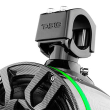 Load image into Gallery viewer, DS18 Compact Pro Towers 8in 250 Watts RMS RGB LEDs PRO-HY8.4B Included Cover Incl Black Crbn Fiber - Side View