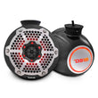 Load image into Gallery viewer, DS18 Compact Towers With Flat And Pole Mounts 6.5in 100 Watts RMS RGB LED Lights Black Carbon Fiber - Detail View
