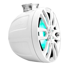 Load image into Gallery viewer, DS18 Compact Towers With Flat And Pole Mounts 8in 125 Watts RMS RGB LED Lights White - Installation View