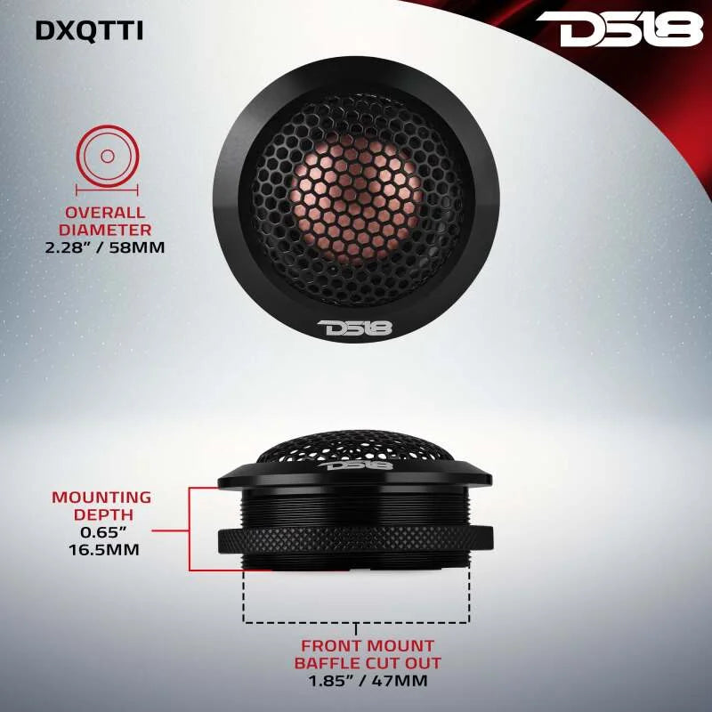 DS18 Deluxe Quality 2.2in Dome Neodymium Aluminum Body 30 Watts RMS 1.1in Titanium Vc 4 ohm - Additional View 6