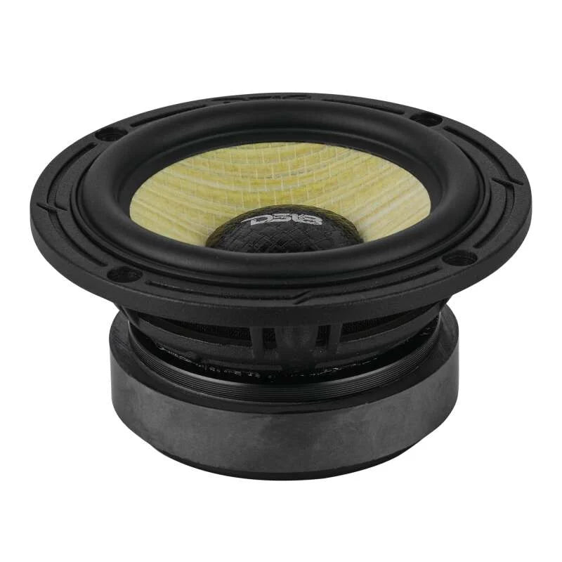 DS18 Deluxe Quality 3.5in Speaker 60 Watts RMS 4 ohm Yellow Straw + Composite Foam Cone Full Range - Installation View