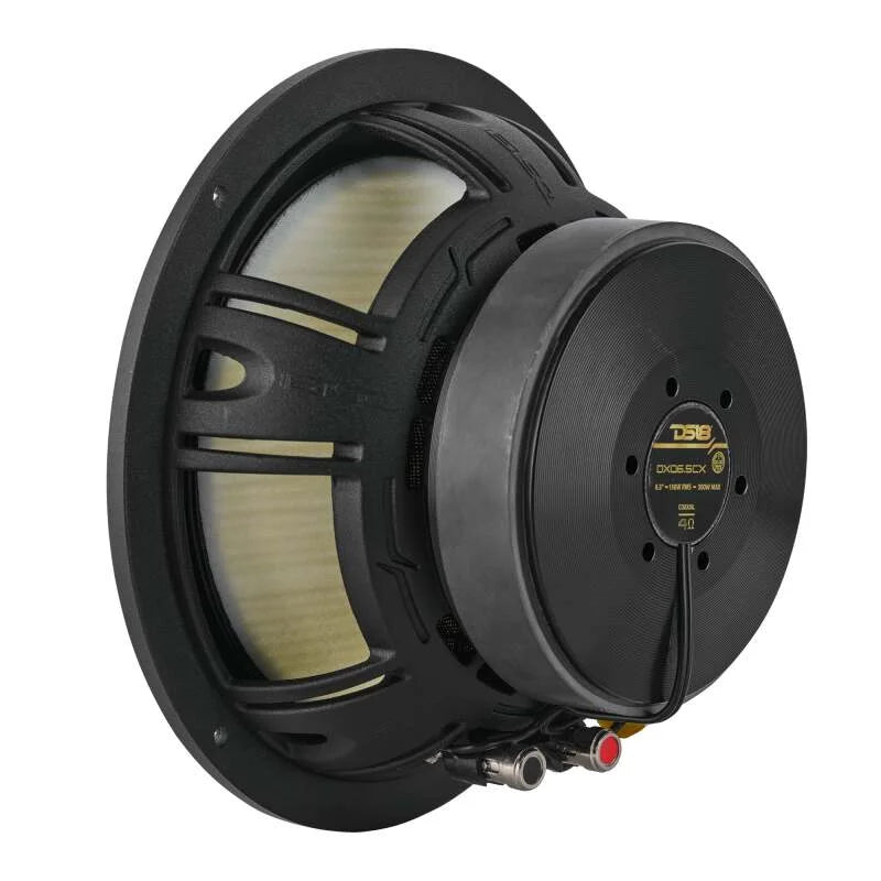 DS18 Deluxe Quality 6.5in Coaxial 150 Watts RMS 4 ohm Yellow Straw + Composite Foam Cone - Main Product View