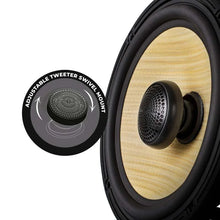 Load image into Gallery viewer, DS18 Deluxe Quality 6.5in Coaxial 150 Watts RMS 4 ohm Yellow Straw + Composite Foam Cone - Installation View