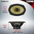 Load image into Gallery viewer, DS18 Deluxe Quality 6x9in Coaxial 150 Watts RMS 4 ohm Yellow Straw + Composite Foam Cone - Installation View