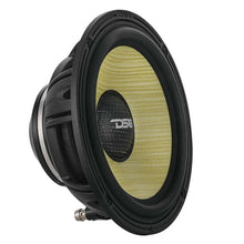 Load image into Gallery viewer, DS18 Dlx Qlty 6.5in+3.5in+2.2in 3-Way 180 Watt RMS 4 ohm Ylw Straw + Composite Foam Cone Neodymium - Side View