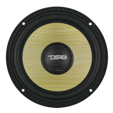 Load image into Gallery viewer, DS18 Dlx Qlty 6.5in+3.5in+2.2in 3-Way 180 Watt RMS 4 ohm Ylw Straw + Composite Foam Cone Neodymium - Installation View