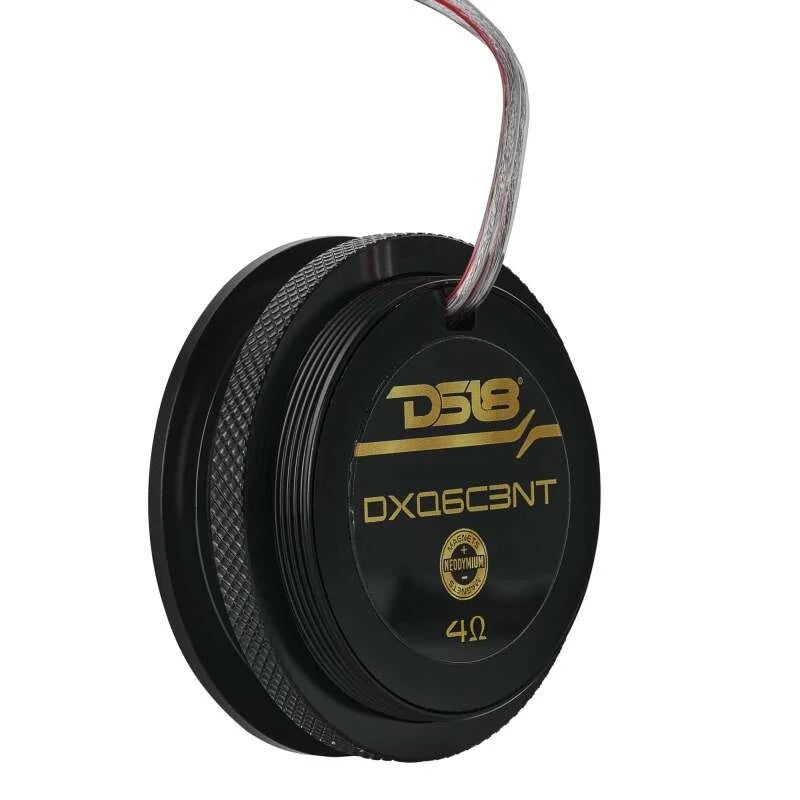 DS18 Dlx Qlty 6.5in+3.5in+2.2in 3-Way 180 Watt RMS 4 ohm Ylw Straw + Composite Foam Cone Neodymium - Additional View 5