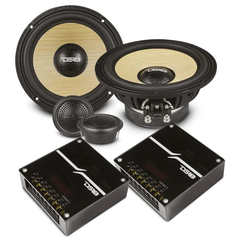 DS18 Dlx Quality 6.5in + 2in 2-Way 150 Watts RMS 4 ohm Yellow Straw + Composite Foam Cone Component - Additional View 6