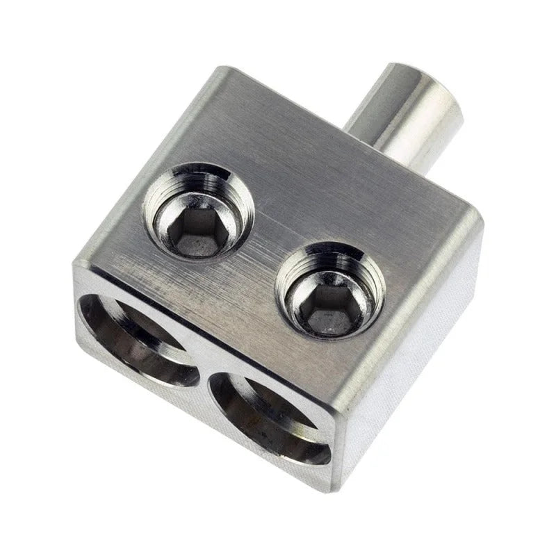 DS18 Dual 1/0-GA to 1/0-GA Amp Input Reducers Offset Stub - Main Product View