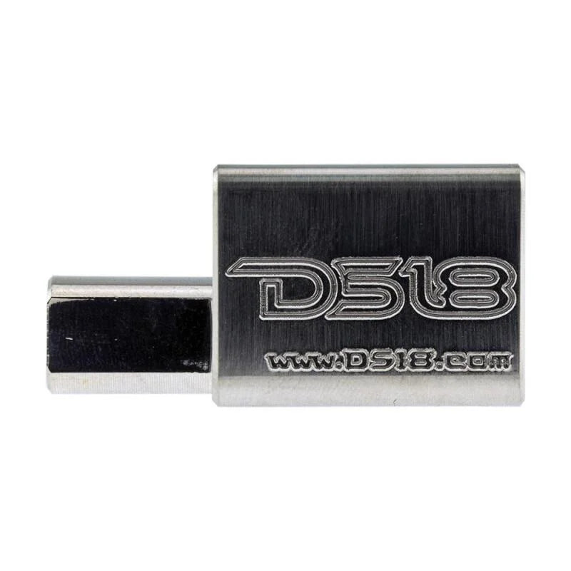 DS18 Dual 1/0-GA to 1/0-GA Amp Input Reducers Offset Stub - Side View
