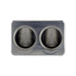 Load image into Gallery viewer, DS18 Dual 1/0-GA to 1/0-GA Amp Input Reducers Offset Stub - Back View