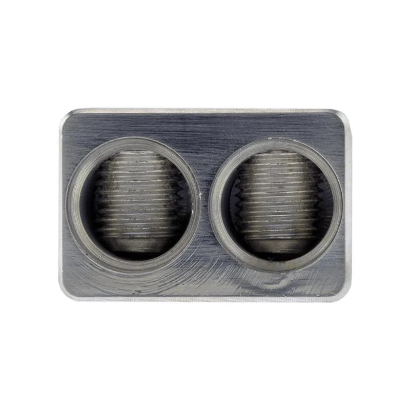 DS18 Dual 1/0-GA to 1/0-GA Amp Input Reducers Offset Stub - Back View