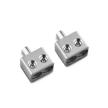 Load image into Gallery viewer, DS18 Dual 1/0-GA to 1/0-GA Amp Input Reducers Offset Stub - Installation View