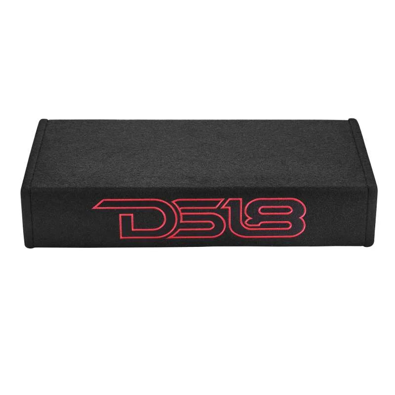 DS18 Dual 10in Shallow Enclosure w/ Subwoofer 350 Watts RMS Sealed Black Carpet - Installation View