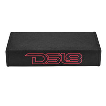 Load image into Gallery viewer, DS18 Dual 10in Shallow Enclosure w/ Subwoofer 350 Watts RMS Sealed Black Carpet - Installation View