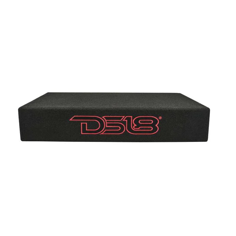 DS18 Dual 10in Shallow Enclosure w/ Subwoofer 350 Watts RMS Sealed Black Carpet Amplified - Additional View 8