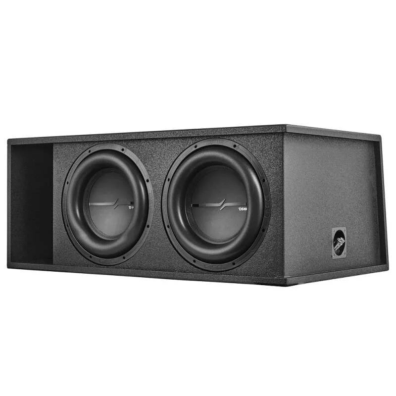 DS18 Dual 12in 2000 Watts RMS 2x ZXI12.4D Loaded Ported Enclosure w/ Subwoofer - Installation View