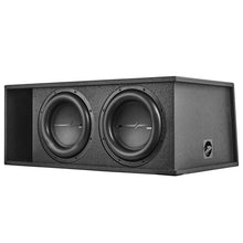 Load image into Gallery viewer, DS18 Dual 12in 2000 Watts RMS 2x ZXI12.4D Loaded Ported Enclosure w/ Subwoofer - Installation View