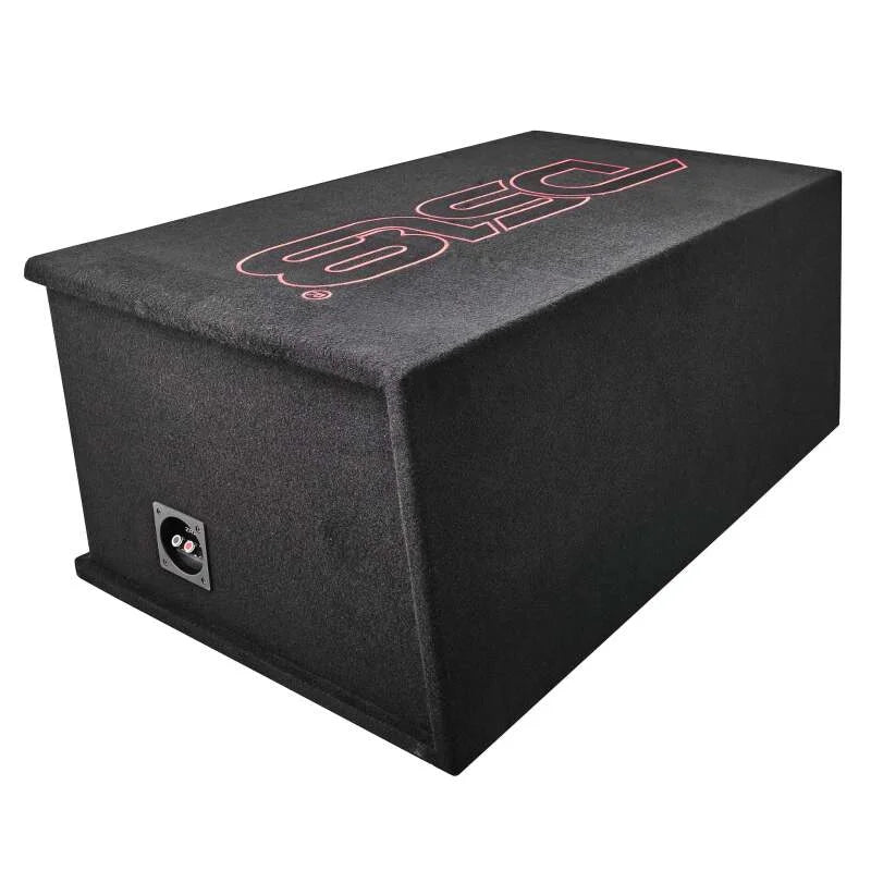 DS18 Dual 12in Loaded 1500 Watts RMS 2x ZR12.4D Ported Enclosure w/ Subwoofer - Side View