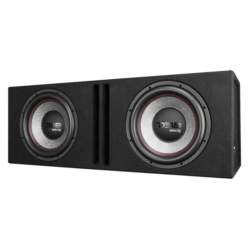 DS18 Dual 12in Loaded 900 Watts RMS 2x GEN-X124D Ported Enclosure Speakers Included - Additional View 6