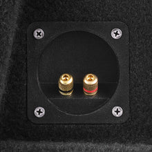Load image into Gallery viewer, DS18 Dual 12in Shallow Subwoofer and Enclosure 700 Watts RMS Sealed Black Carpet - Side View