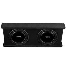 Load image into Gallery viewer, DS18 Dual 12in Shallow Subwoofer and Enclosure 700 Watts RMS Sealed Black Carpet - Back View