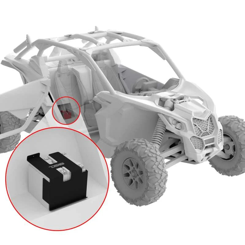 DS18 Dual Battery Upgrade 80 Amp Battery Isolator Fits 2 Batteries Wire & Battery Bracket Kit 18-24 - Main Product View