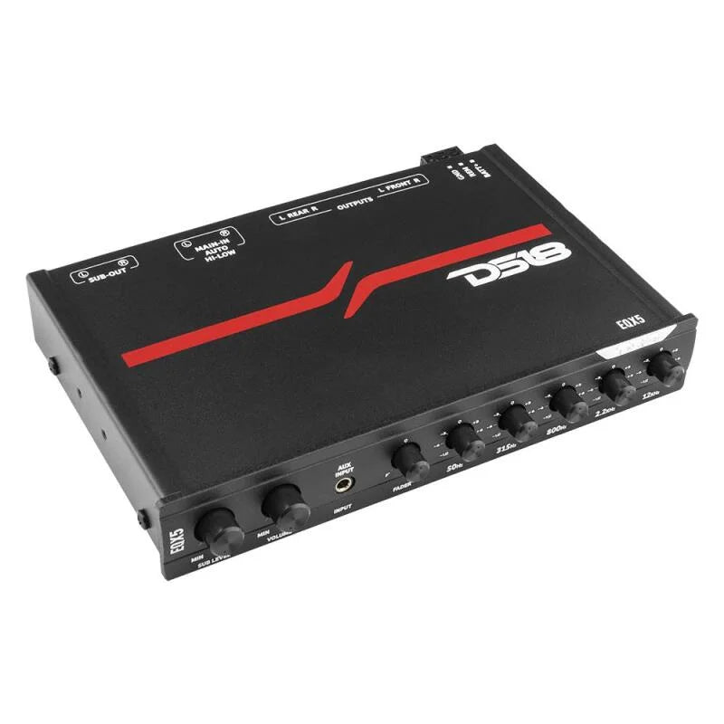DS18 EQX High Volt 5-Band Equalizer High Level Input - Side View