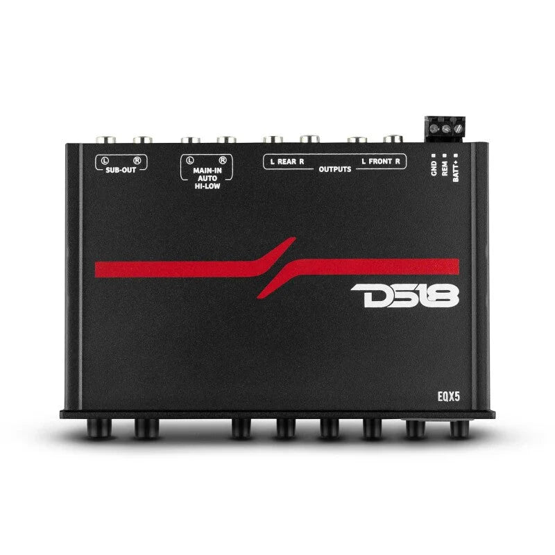 DS18 EQX High Volt 5-Band Equalizer High Level Input - Installation View