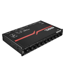 Load image into Gallery viewer, DS18 EQX High Volt 7-Band Equalizer High Level Input Auto Turn On - Back View